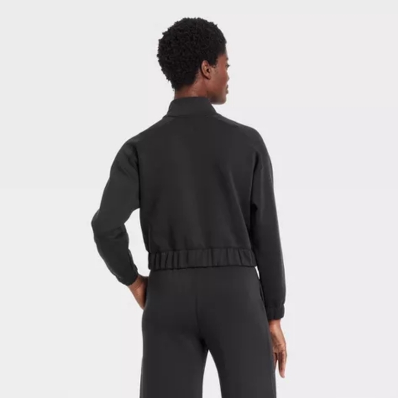 Women's All in Motion Airy Sleek Full Zip Jacket Black Medium - Picture 6 of 7